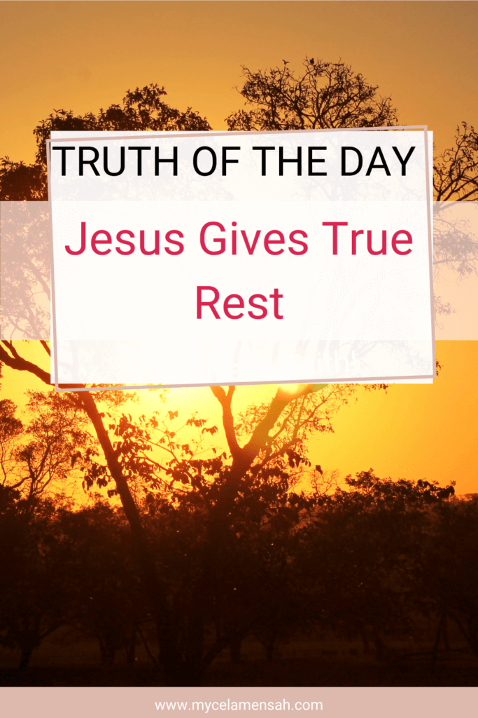 Jesus Gives True Rest